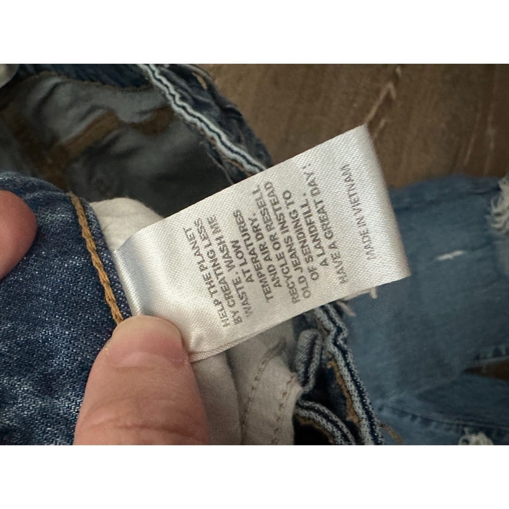 PacSun Classic Blue Distressed Straight Leg Jeans - Picture 7 of 9